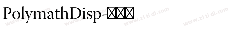 PolymathDisp字体转换