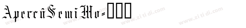 ApercuSemiMo字体转换
