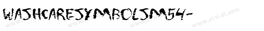 WashCareSymbolsM54字体转换
