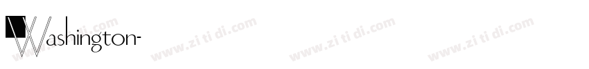 Washington字体转换