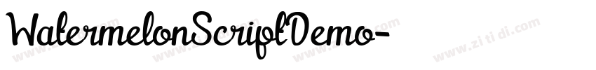 WatermelonScriptDemo字体转换