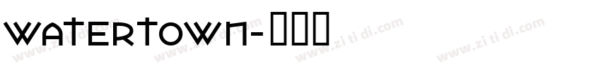 Watertown字体转换