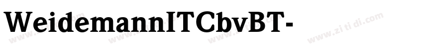 WeidemannITCbvBT字体转换 WeidemannITCbvBT字体转换