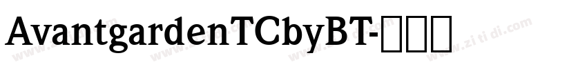 AvantgardenTCbyBT字体转换