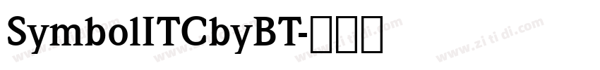 SymbolITCbyBT字体转换
