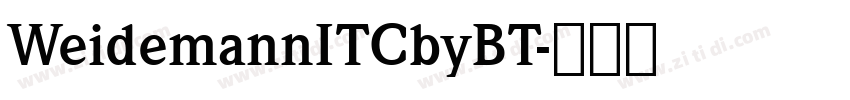 WeidemannITCbyBT字体转换