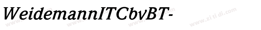 WeidemannITCbvBT字体转换 WeidemannITCbvBT字体转换