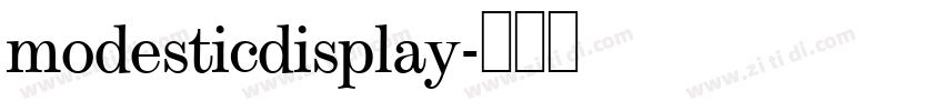 modesticdisplay字体转换