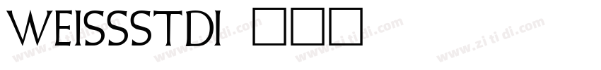 WeissStd字体转换