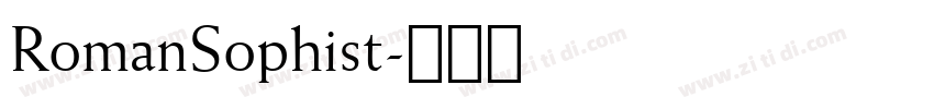 RomanSophist字体转换