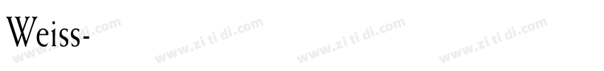 Weiss字体转换