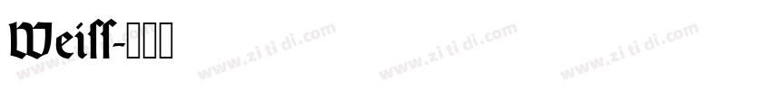 Weiss字体转换