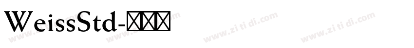 WeissStd字体转换