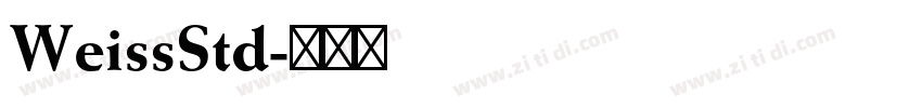 WeissStd字体转换