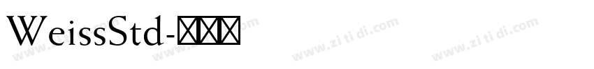 WeissStd字体转换