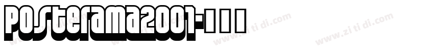 Posterama2001字体转换