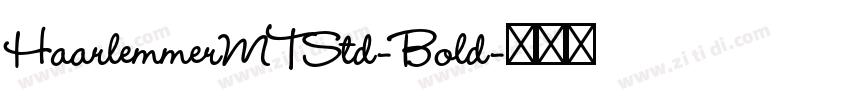 HaarlemmerMTStd-Bold字体转换