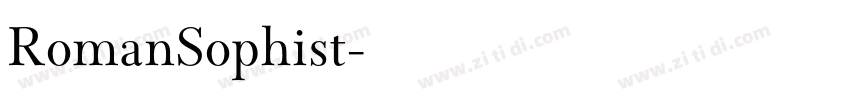 RomanSophist字体转换