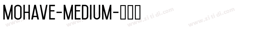 mohave-Medium字体转换
