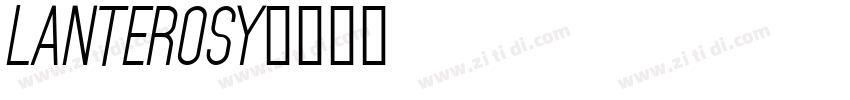 Lanterosy字体转换