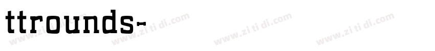 ttrounds字体转换