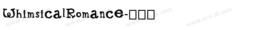 WhimsicalRomance字体转换