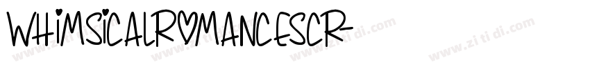 WhimsicalRomanceScr字体转换