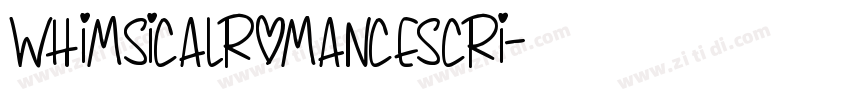 WhimsicalRomanceScri字体转换
