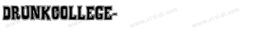 DrunkCollege字体转换
