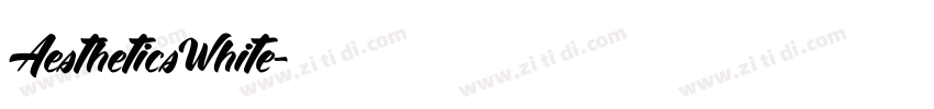 AestheticsWhite字体转换