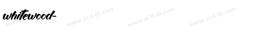 whitewood字体转换