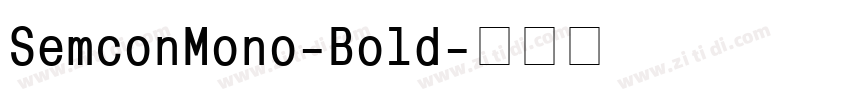 SemconMono-Bold字体转换