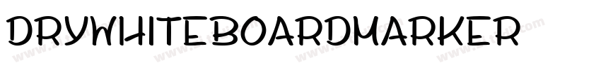 DryWhiteboardMarker字体转换
