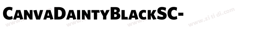 CanvaDaintyBlackSC字体转换