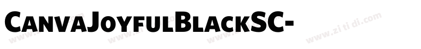 CanvaJoyfulBlackSC字体转换