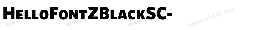 HelloFontZBlackSC字体转换