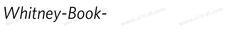 Whitney-Book字体转换