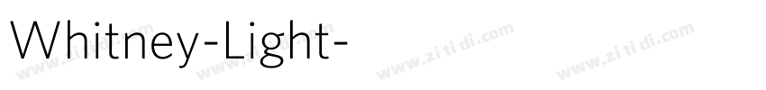 Whitney-Light字体转换