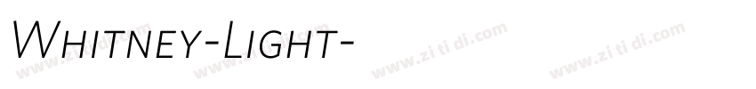 Whitney-Light字体转换