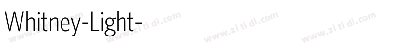 Whitney-Light字体转换