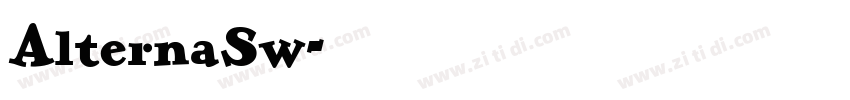 AlternaSw字体转换