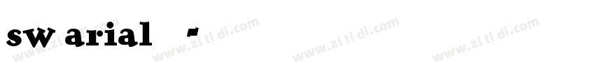 sw的arial字体下载字体转换