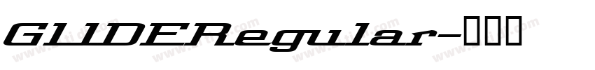 GLIDERegular字体转换