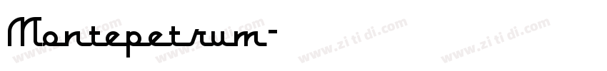 Montepetrum字体转换