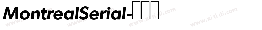 MontrealSerial字体转换