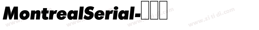 MontrealSerial字体转换