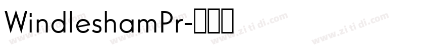 WindleshamPr字体转换