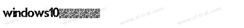windows10字体转换