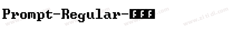 Prompt-Regular字体转换