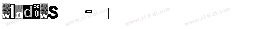 Windows字体字体转换